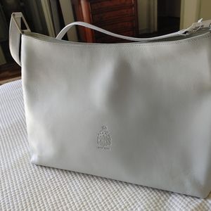 NWT Original Classic Mark Cross Off-White Shoulder Bag